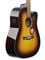 Fender CD140SCE Dreadnought Acoustic Electric Walnut Neck Sunburst with Case Body Angled View